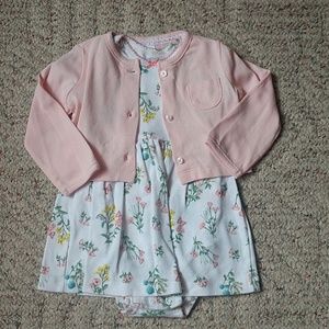 Carter's dress and cardigan